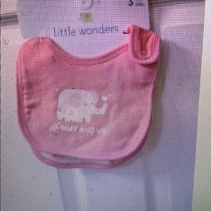 3 Pack of Pink Bibs